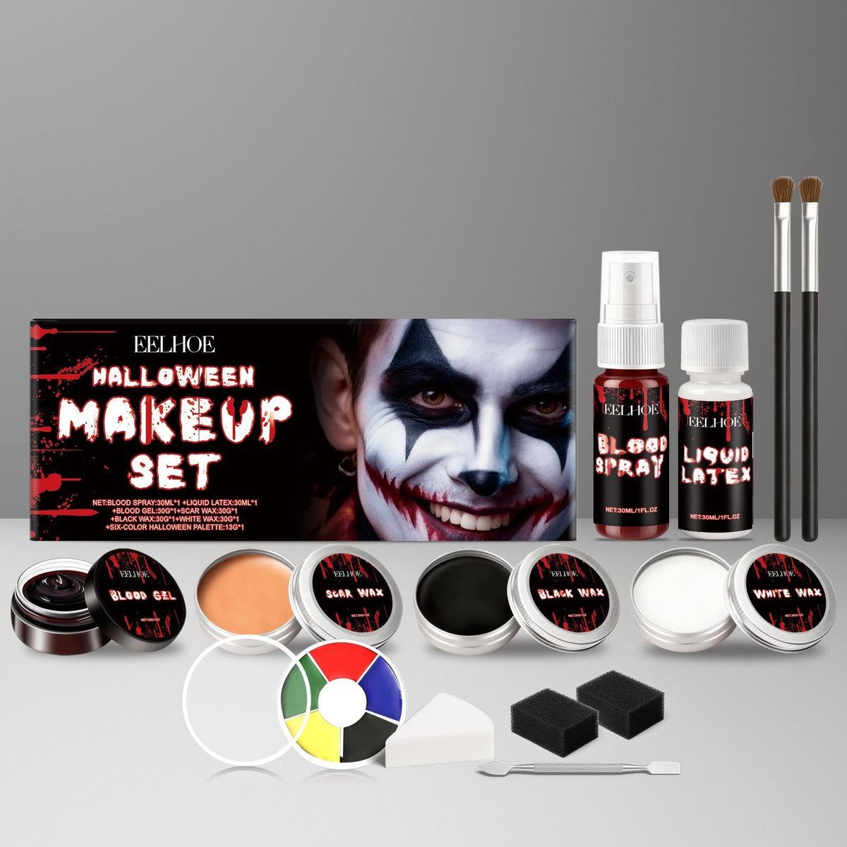 Kit maquillage effets spéciaux Halloween EELHOE - vue 4