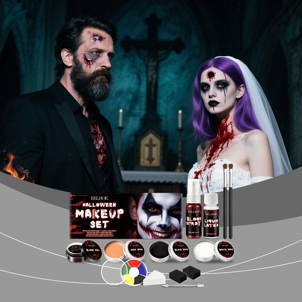 Kit Maquillage Effets Spéciaux Halloween EELHOE - Ma boutique pharaonMa boutique pharaon