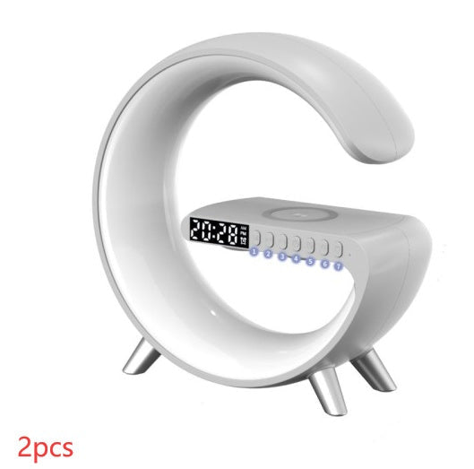 Lampe LED Intelligente en Forme de G avec Haut-Parleur Bluetooth et Chargeur Sans Fil - Contrôle par Application, Décoration Chambre - Ma boutique pharaonMa boutique pharaon