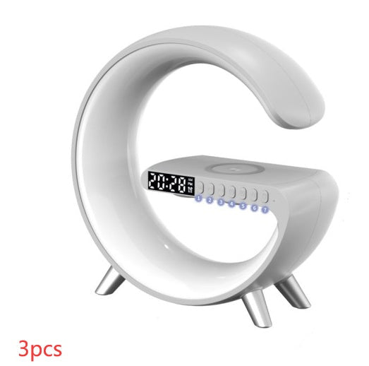 Lampe LED Intelligente en Forme de G avec Haut-Parleur Bluetooth et Chargeur Sans Fil - Contrôle par Application, Décoration Chambre - Ma boutique pharaonMa boutique pharaon